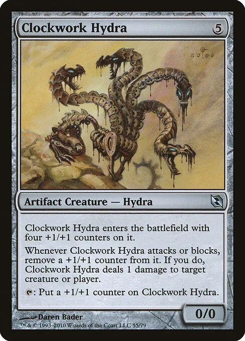 Clockwork Hydra, card 55 from Duel Decks: Elspeth vs. Tezzeret