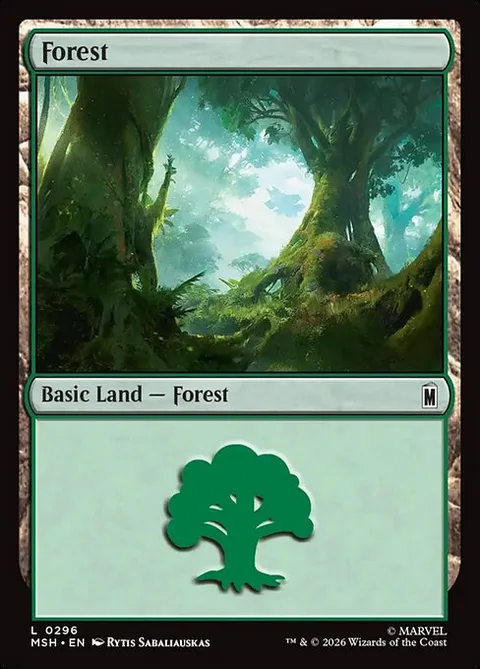 Forest, carte 296 de Marvel Super Heroes