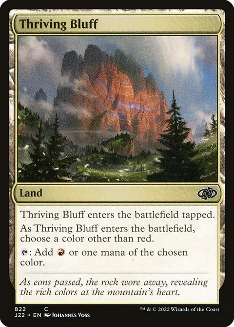 Thriving Bluff, card 822 from Jumpstart 2022