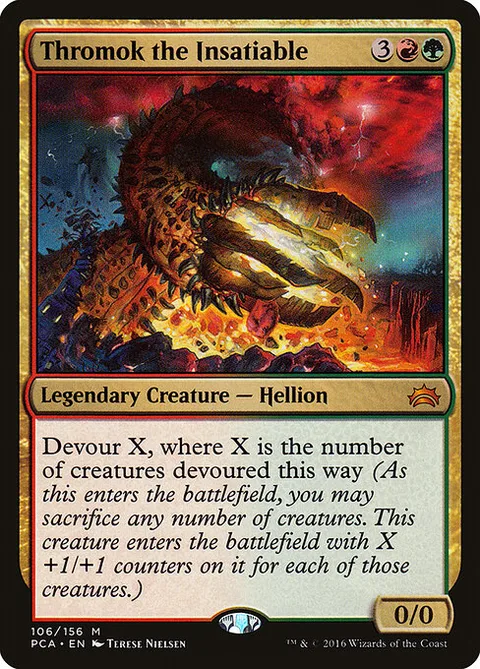 Thromok the Insatiable, card 106 from Planechase Anthology