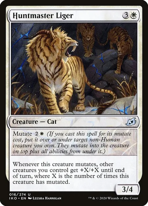Huntmaster Liger, card 16 from Ikoria: Lair of Behemoths