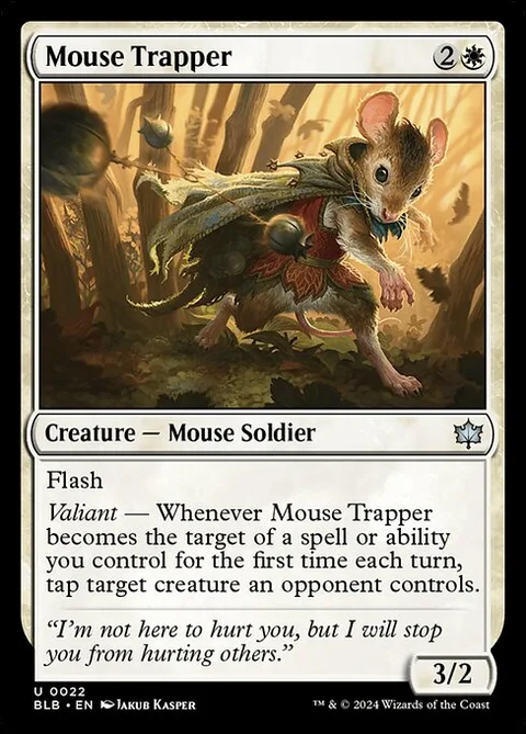 Mouse Trapper, carte 22 de Bloomburrow