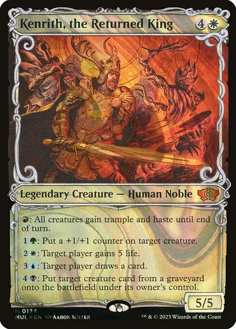 Kenrith, the Returned King, carte 134 de Multiverse Legends
