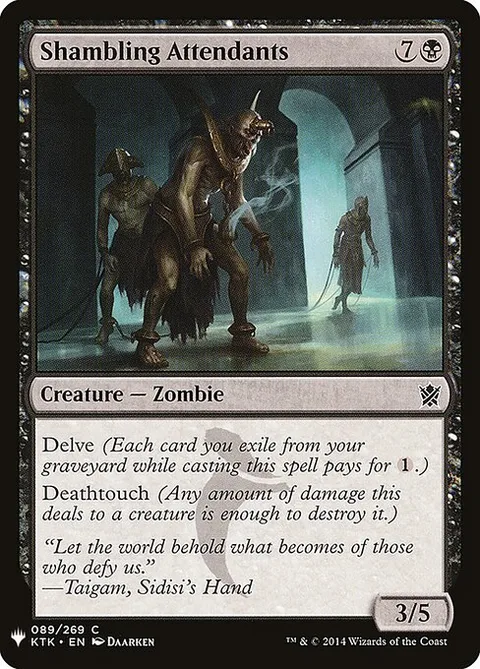 Shambling Attendants, card KTK-89 from The List