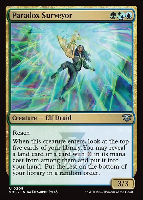 Paradox Surveyor, card 208 from Secrets of Strixhaven