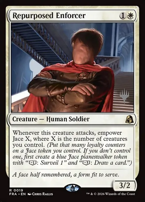 Repurposed Enforcer, card 19p from Reality Fracture Promos