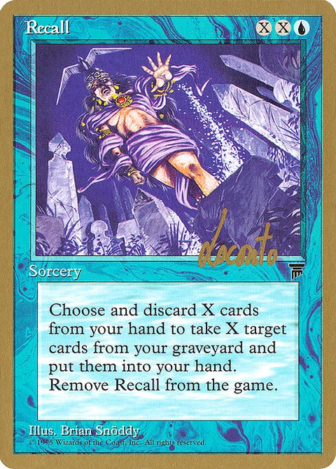 Recall, card ml24 from Pro Tour Collector Set