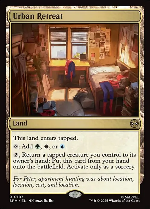 Urban Retreat, card 187 from Marvel's Spider-Man