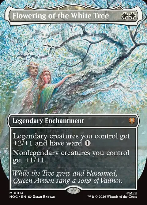 Flowering of the White Tree, card 14 from The Hobbit Eternal