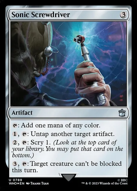 Sonic Screwdriver, card 789 from Doctor Who