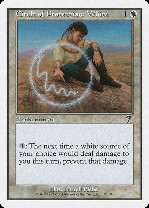 Circle of Protection: White, card 10 from Seventh Edition