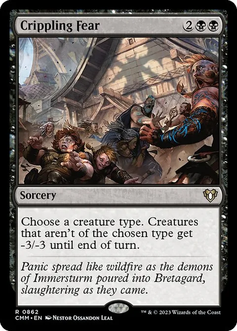 Crippling Fear, carte 862 de Commander Masters