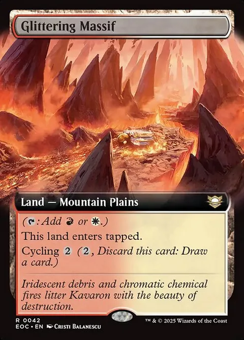 Glittering Massif, card 42 from Edge of Eternities Commander
