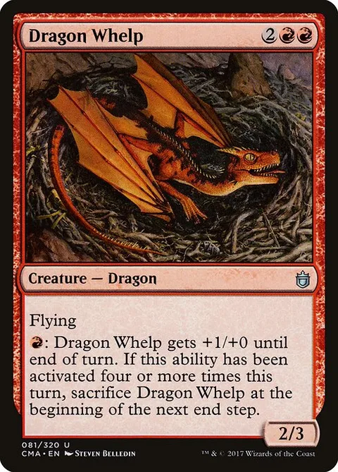 Dragon Whelp, card 81 from Commander Anthology