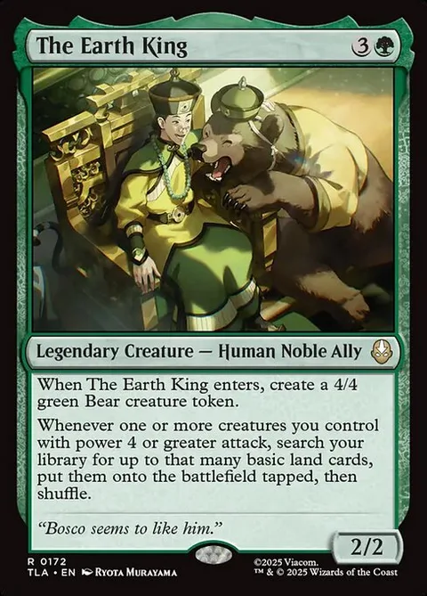 The Earth King, card 172 from Avatar: The Last Airbender