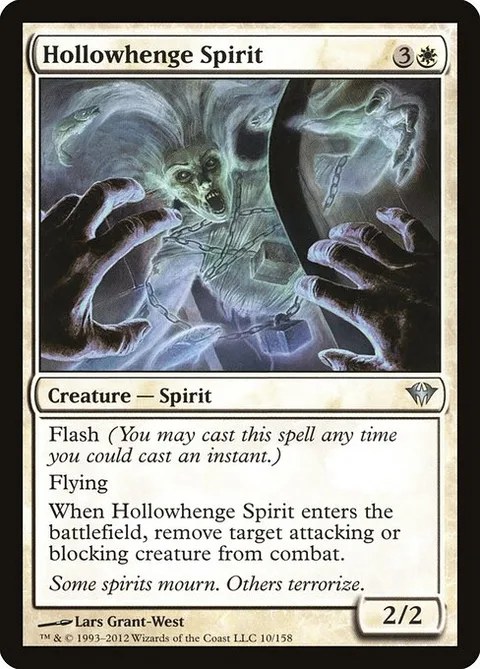 Hollowhenge Spirit, card 10 from Dark Ascension