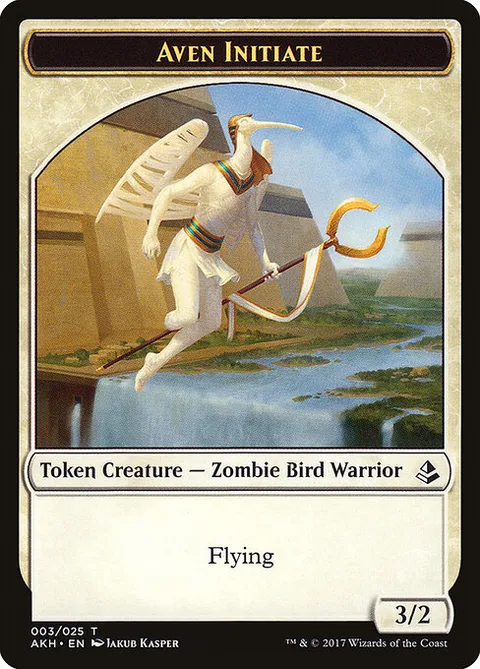 Aven Initiate, carte 3 de Amonkhet Tokens