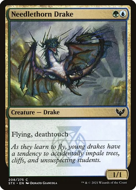 Needlethorn Drake, carte 208 de Strixhaven: School of Mages