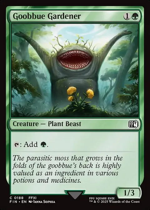Goobbue Gardener, card 188 from Final Fantasy