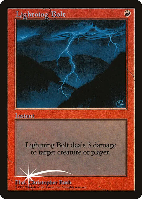 Lightning Bolt, carte 1 de Judge Gift Cards 1998