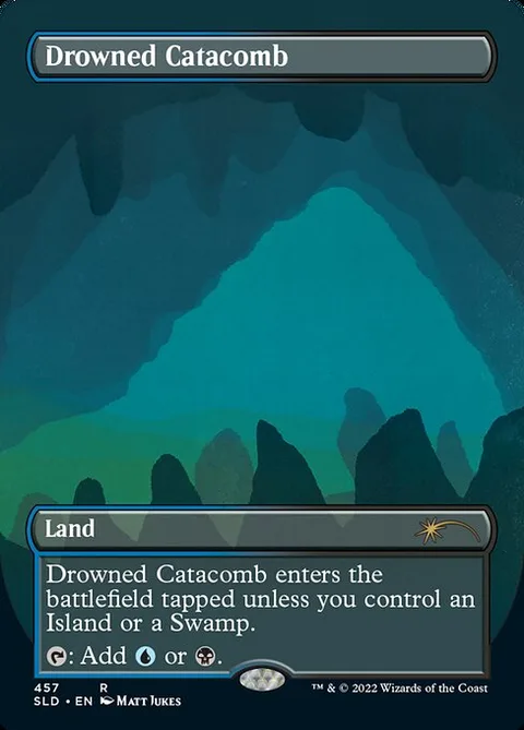 Drowned Catacomb, card 457 from Secret Lair Drop