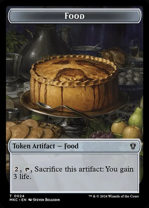 Food, card 24 from Murders at Karlov Manor Commander Tokens