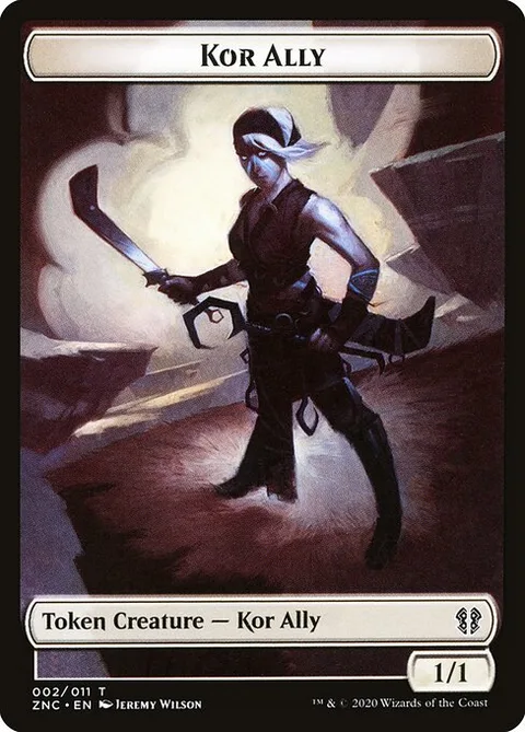 Kor Ally, card 2 from Zendikar Rising Commander Tokens