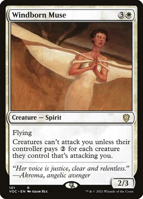 Windborn Muse, carte 101 de Crimson Vow Commander
