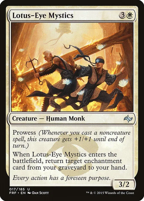 Lotus-Eye Mystics, card 17 from Fate Reforged