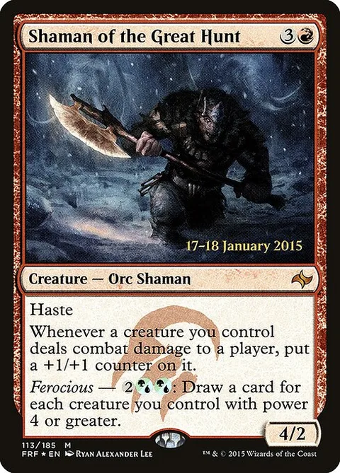 Shaman of the Great Hunt, carte 113s de Fate Reforged Promos