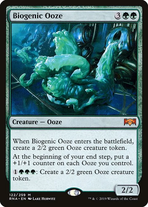 Biogenic Ooze, card 122 from Ravnica Allegiance