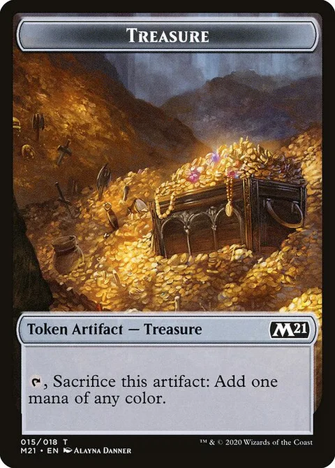 Treasure, carte 15 de Core Set 2021 Tokens