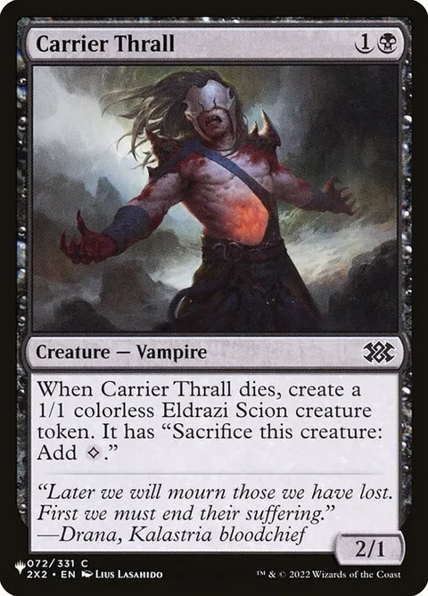 Carrier Thrall, card 2X2-72 from The List