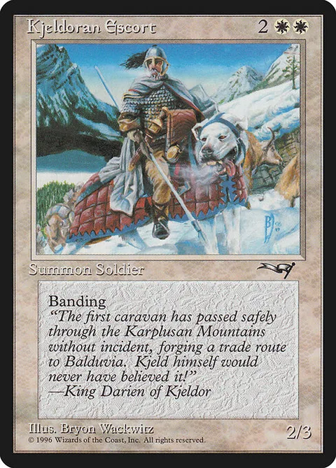 Kjeldoran Escort, card 7b from Alliances