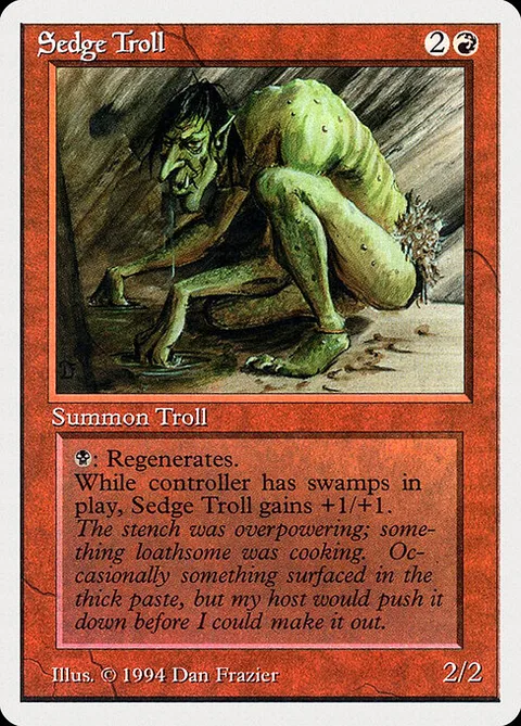 Sedge Troll, card 174 from Summer Magic / Edgar