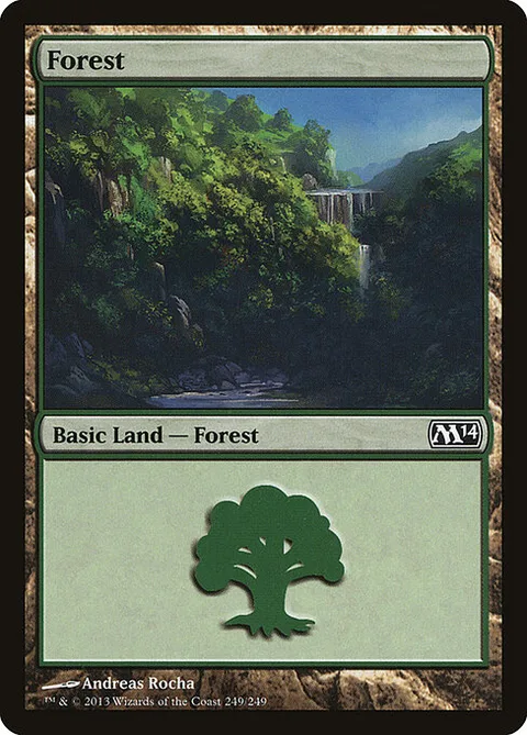 Forest, card 249 from Magic 2014