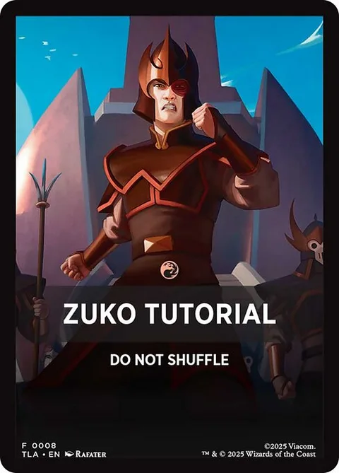 Zuko Tutorial, carte 8 de Avatar: The Last Airbender Beginner Box Front Cards