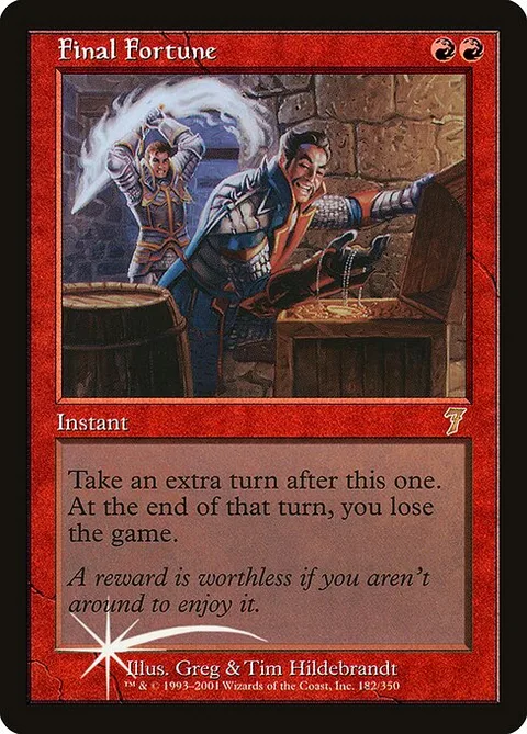 Final Fortune, carte 182★ de Seventh Edition