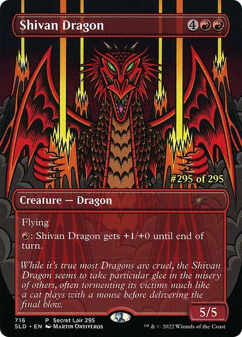 Shivan Dragon, carte 716 de Secret Lair Drop