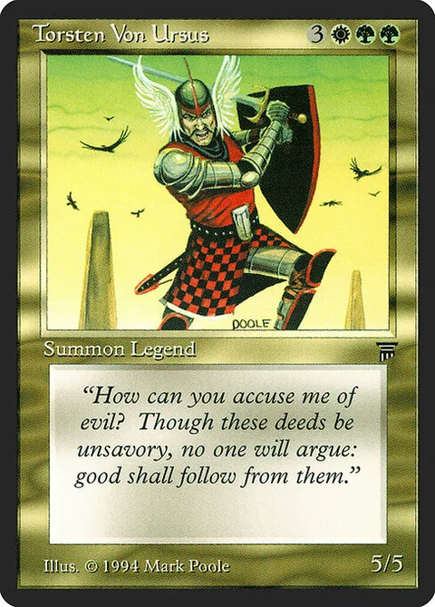 Torsten Von Ursus, carte 266 de Legends
