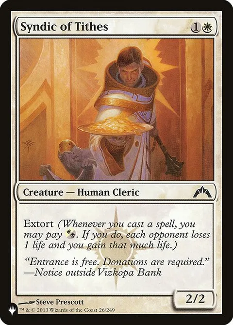 Syndic of Tithes, carte GTC-26 de The List