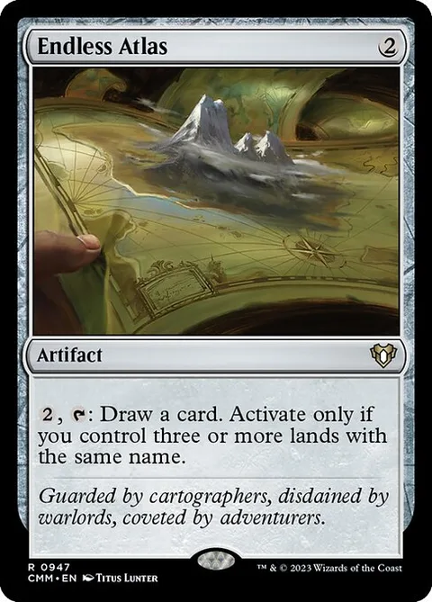 Endless Atlas, card 947 from Commander Masters