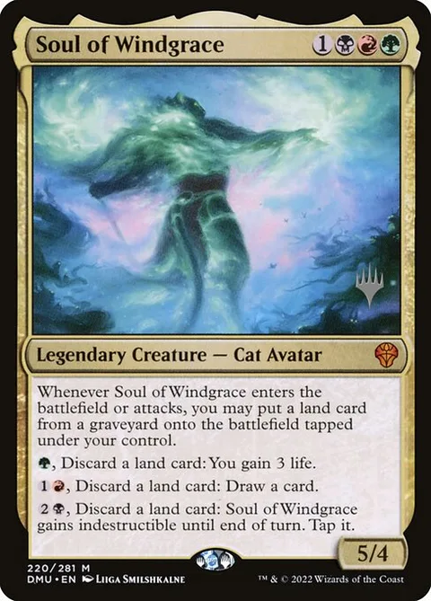 Soul of Windgrace, card 220p from Dominaria United Promos