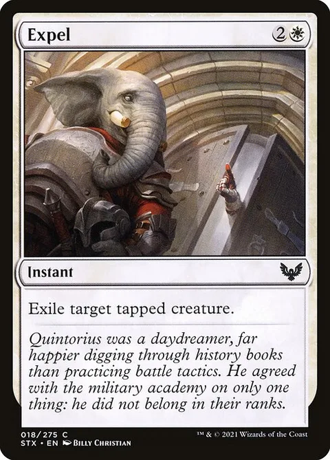 Expel, card 18 from Strixhaven: School of Mages
