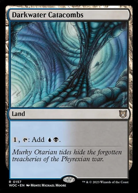 Darkwater Catacombs, carte 157 de Wilds of Eldraine Commander