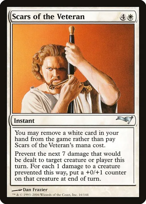 Scars of the Veteran, card 16 from Coldsnap Theme Decks