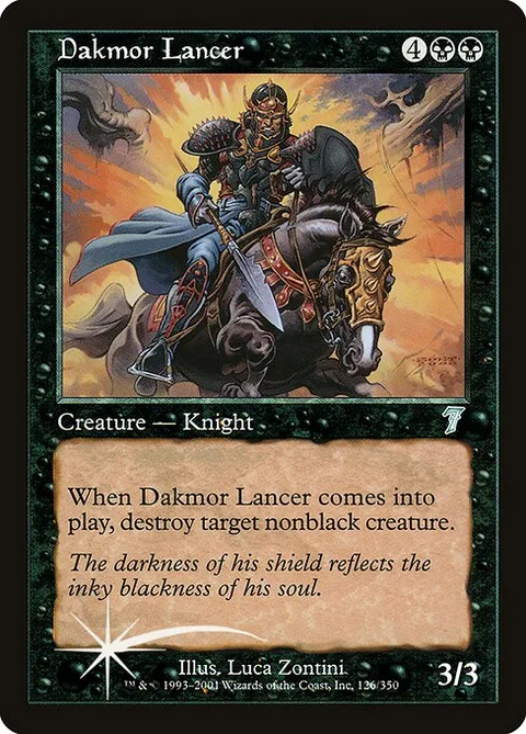 Dakmor Lancer, carte 126★ de Seventh Edition