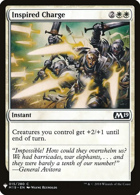 Inspired Charge, card M19-15 from The List