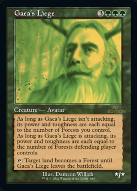 Gaea's Liege, carte 489 de 30th Anniversary Edition