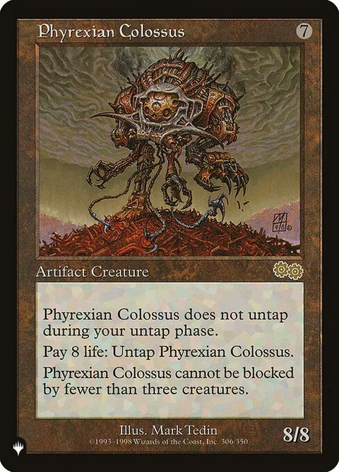 Phyrexian Colossus, card USG-305 from The List